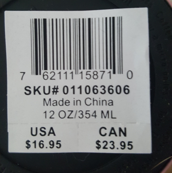 Starbucks 2008 pink and silver curvy stainless steel hot beverage cup mug 12oz - Picture 10 of 12